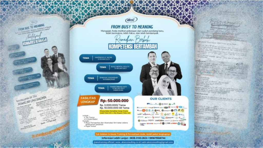 PROGRAM IN-HOUSE TRAINING RAMADHAN